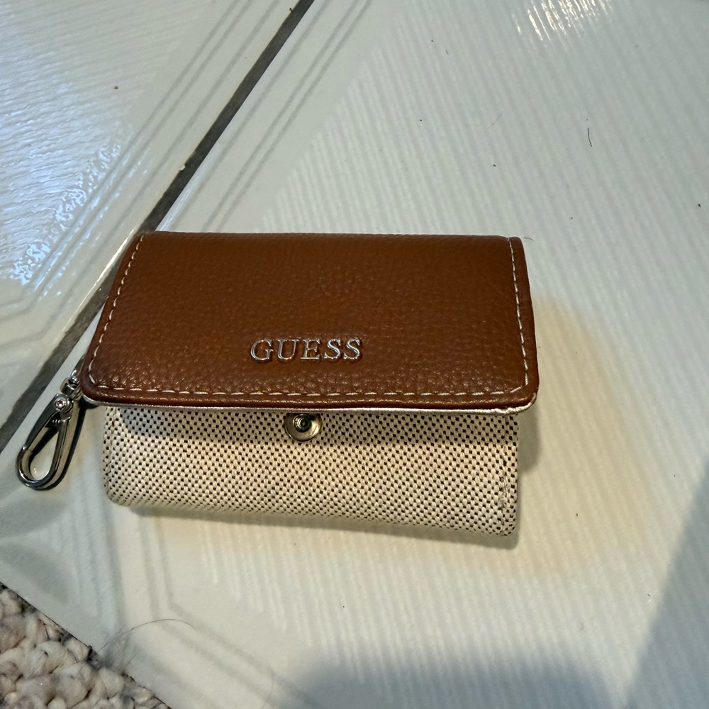 Guess Tan and Cream Wallet
